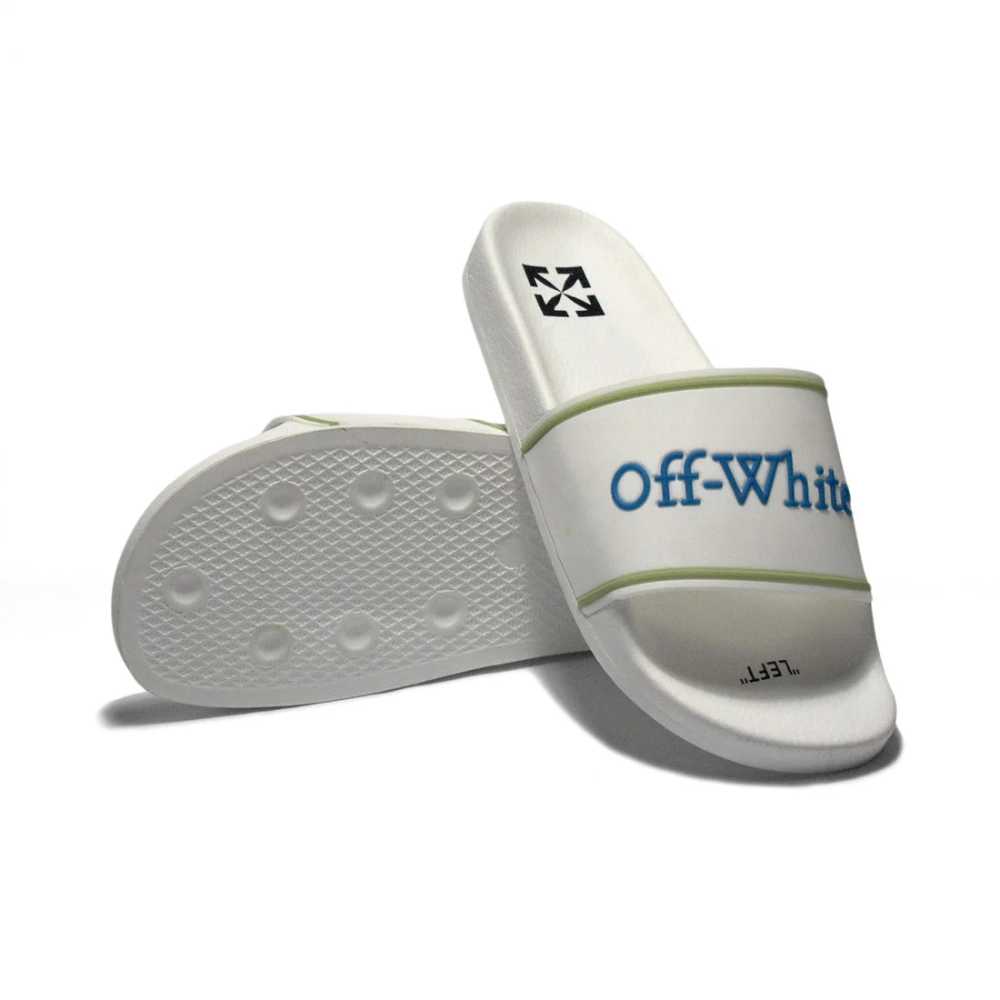 Off-White White Premium Quality Men's Flip-Flops-6