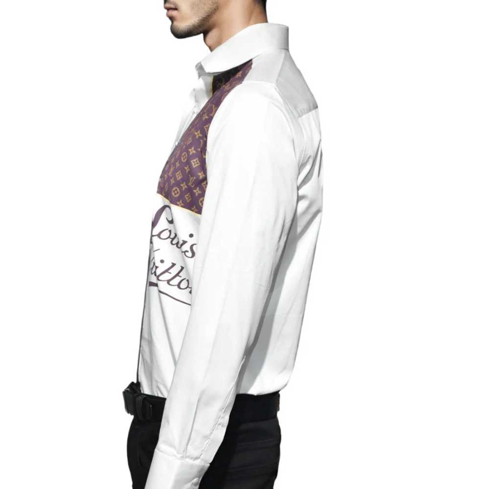 Louis Vuitton White New Designer Premium Shirt-3