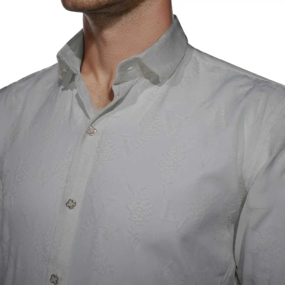 Louis Vuitton White Premium Quality Designer Shirt-2