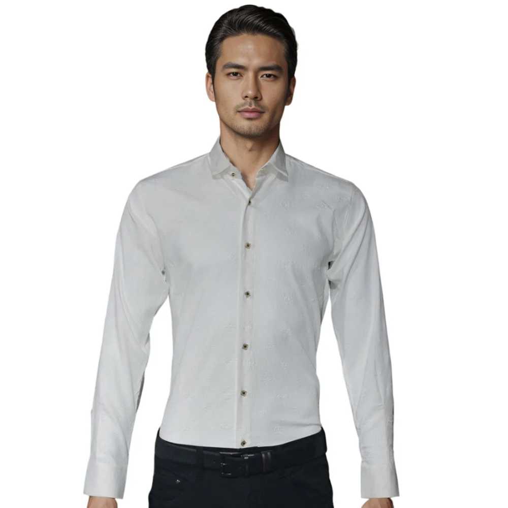 Louis Vuitton White Premium Quality Formal Shirt