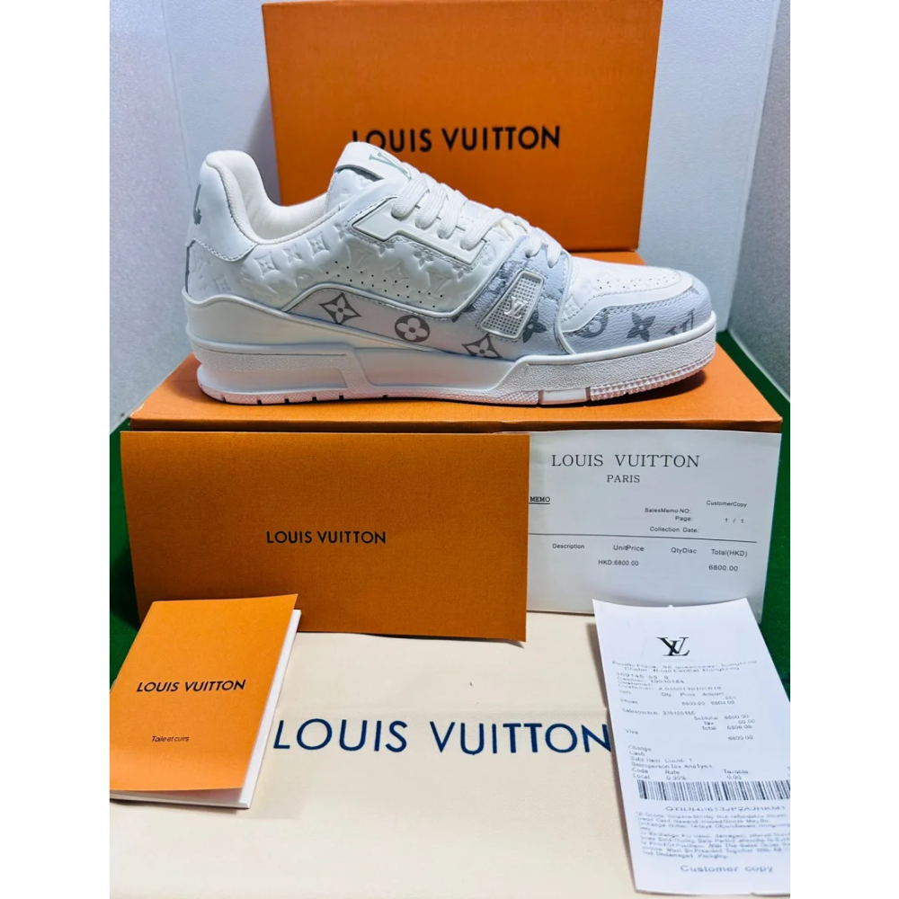 Louis Vuitton White Premium Quality Sneakers-1