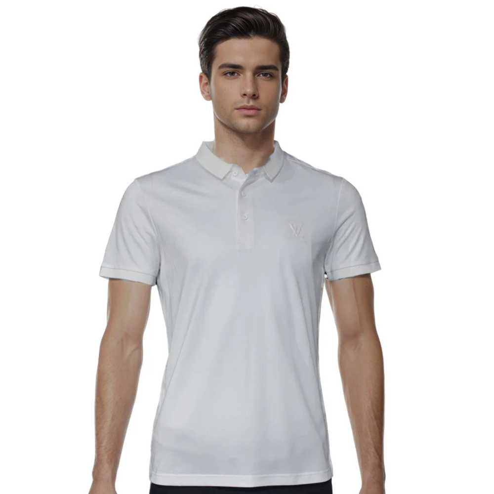 Louis Vuitton Embroidery Logo White Premium T-shirt