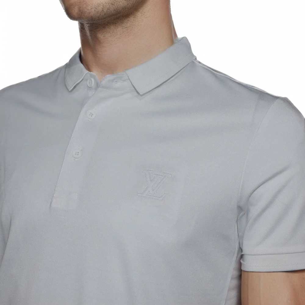 Louis Vuitton Embroidery Logo White Premium T-shirt-2