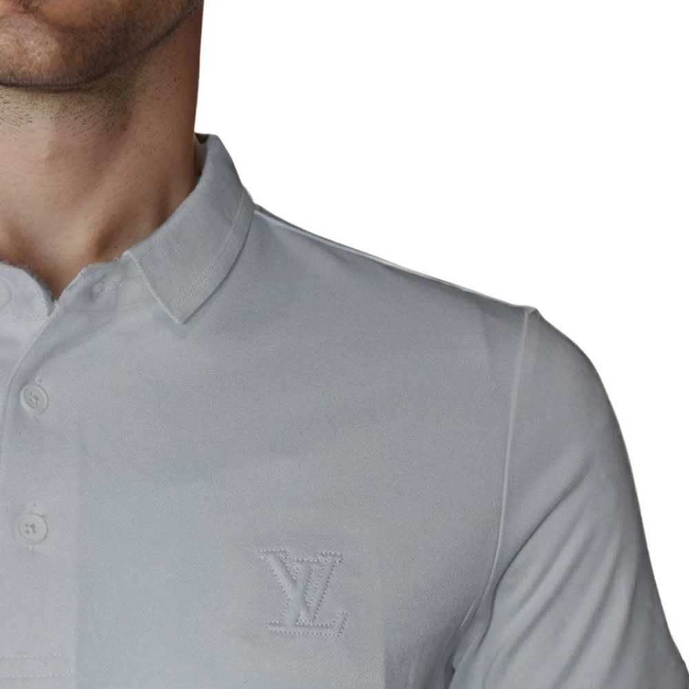 Louis Vuitton Embroidery Logo White Premium T-shirt-3