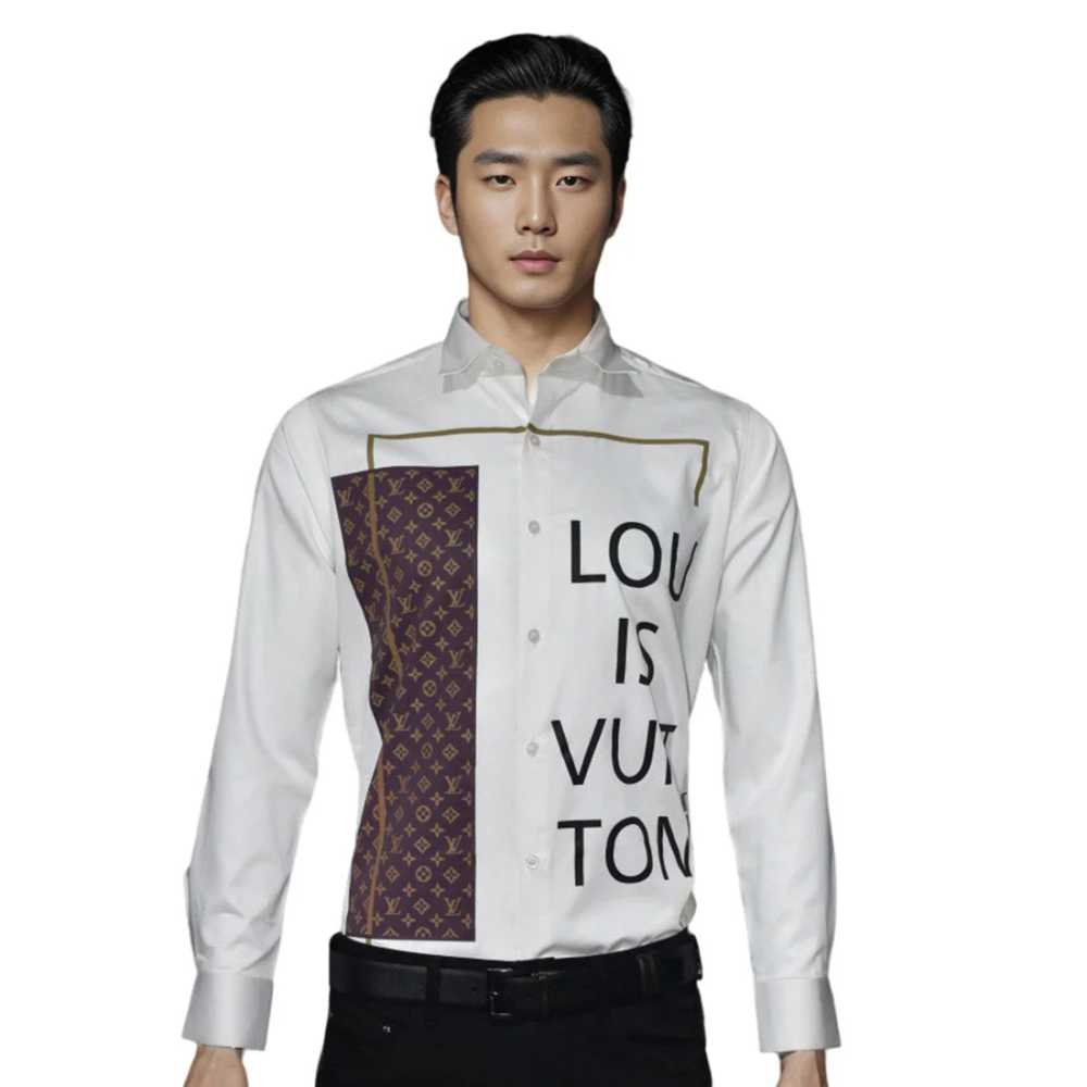 Louis Vuitton White Premium Quality Men's Stylish Shirt