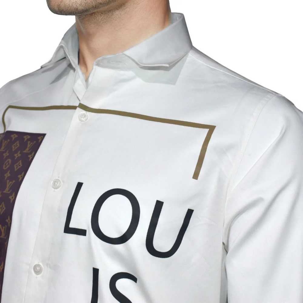 Louis Vuitton White Premium Quality Men's Stylish Shirt-2