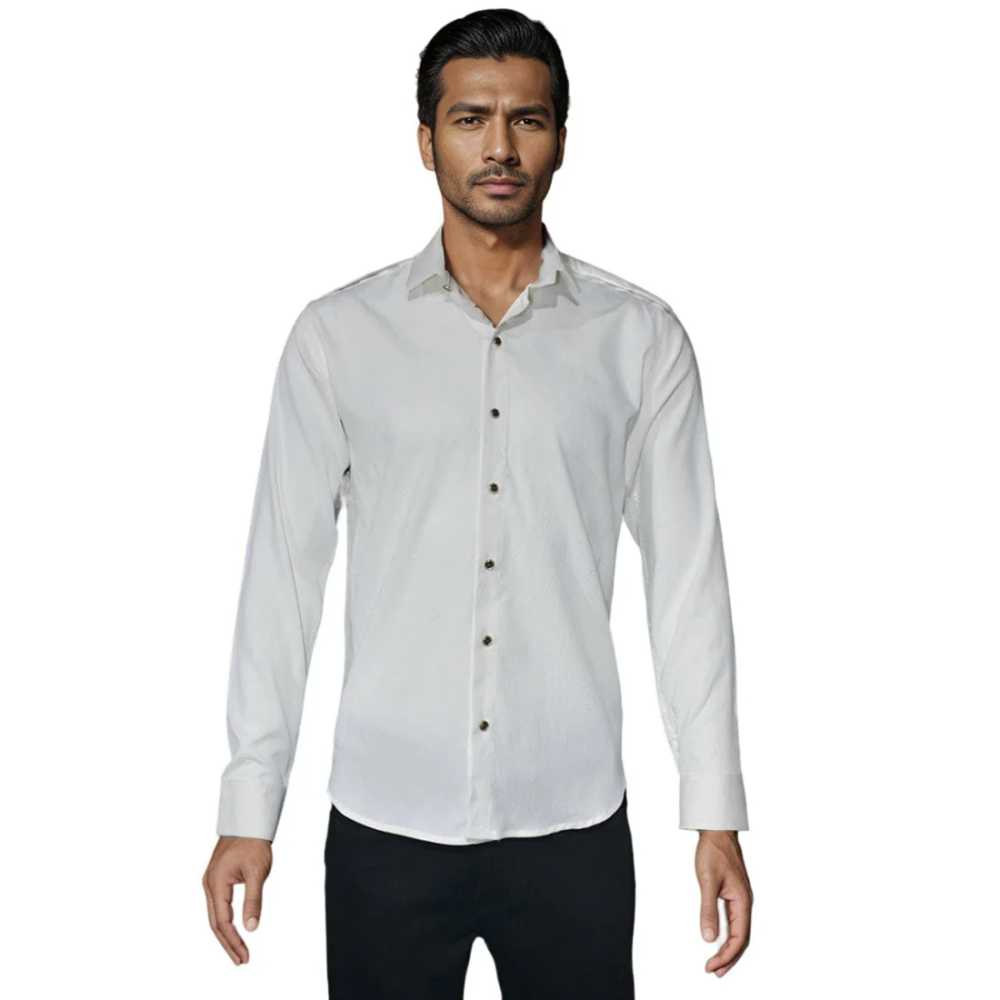 Louis Vuitton White Premium Quality Slim Fit Formal Shirt-4