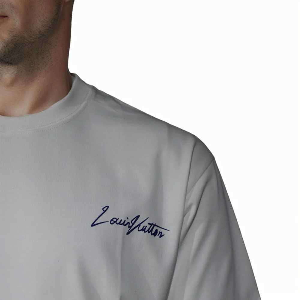 Louis Vuitton White Pumpkins Print Premium T-shirt-4