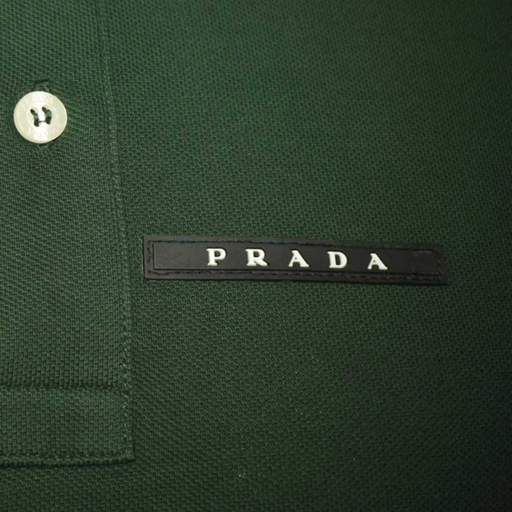 Prada Embossed Logo Green Premium T-shirt-3