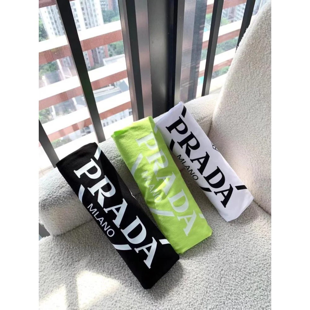 Prada Mlano Print Black Premium Quality T-shirt-thumb-3