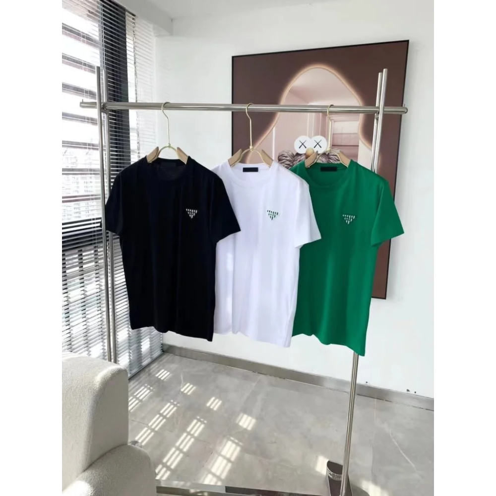 Prada Green Premium Quality Tees-thumb-1