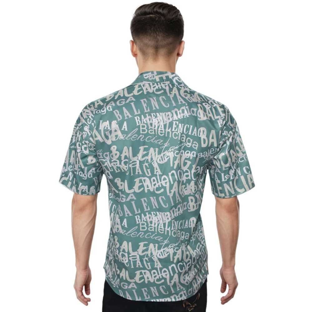 Balenciaga Printed Green Premium Quality Shirt-thumb-1