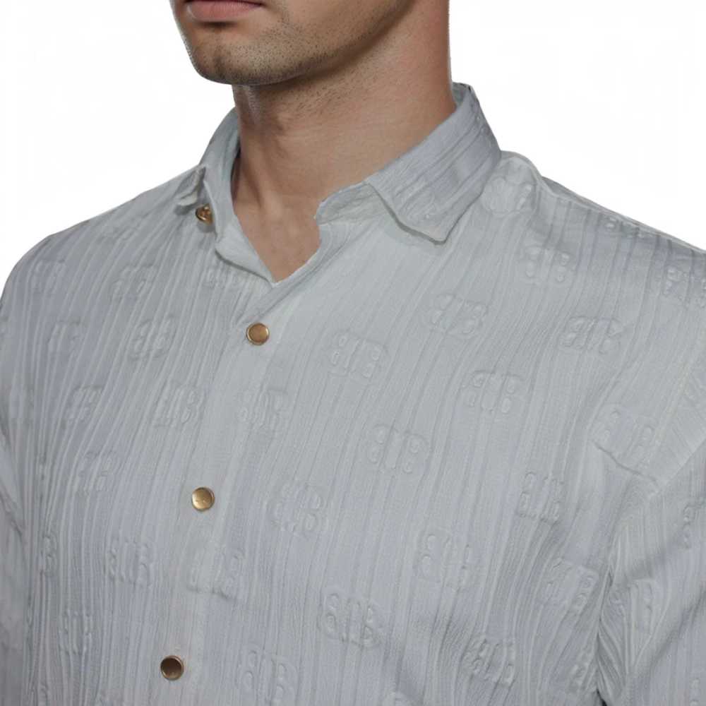 Balenciaga White Premium Quality Designer Shirt-2