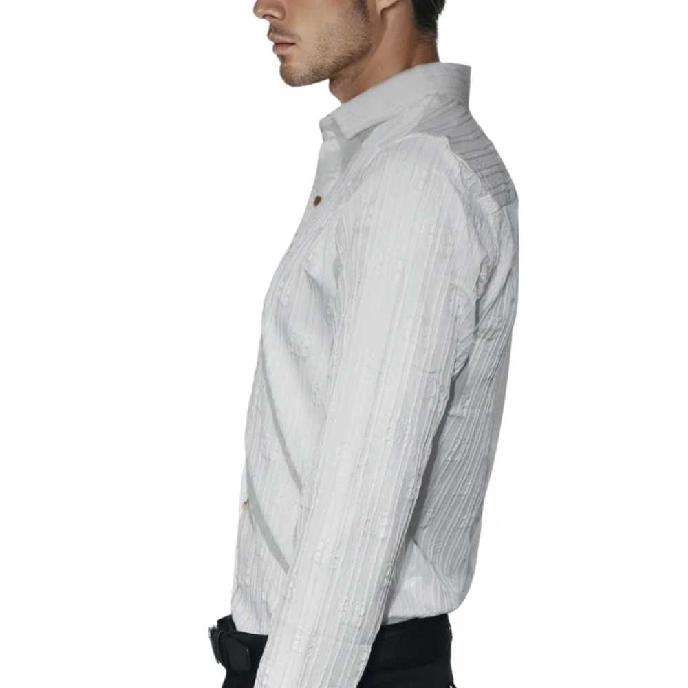 Balenciaga White Premium Quality Designer Shirt-3