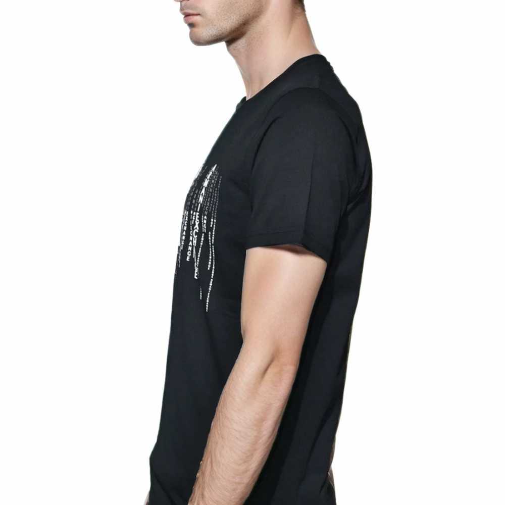 Armani Exchange Black Tone-on-Tone Premium T-shirt-3