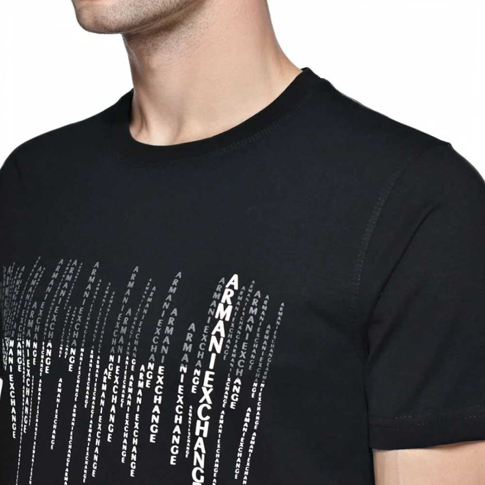 Armani Exchange Black Tone-on-Tone Premium T-shirt-2