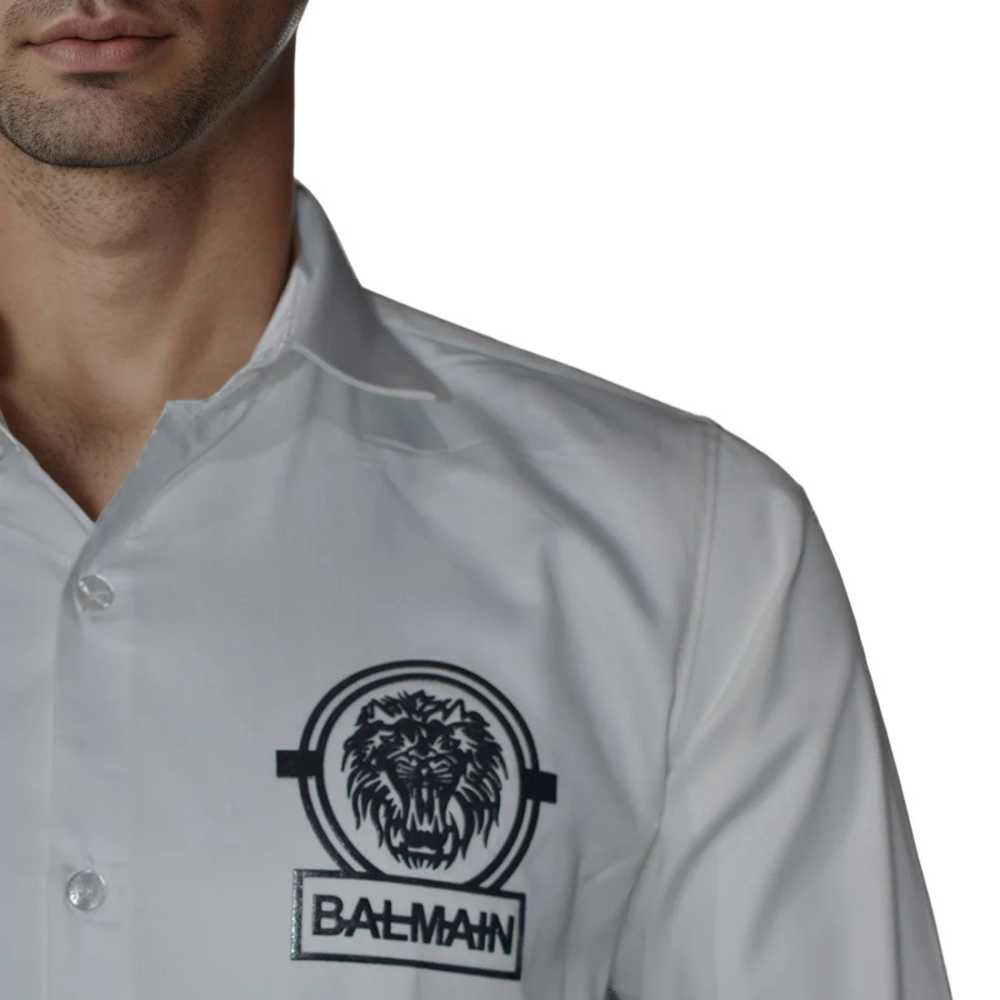 Balmain Paris White Premium Quality Shirt-4