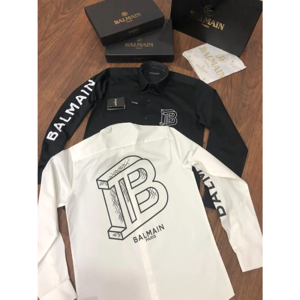 Balmain White Premium Quality Shirt-thumb-3