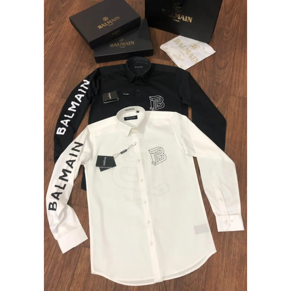 Balmain White Premium Quality Shirt-thumb-4