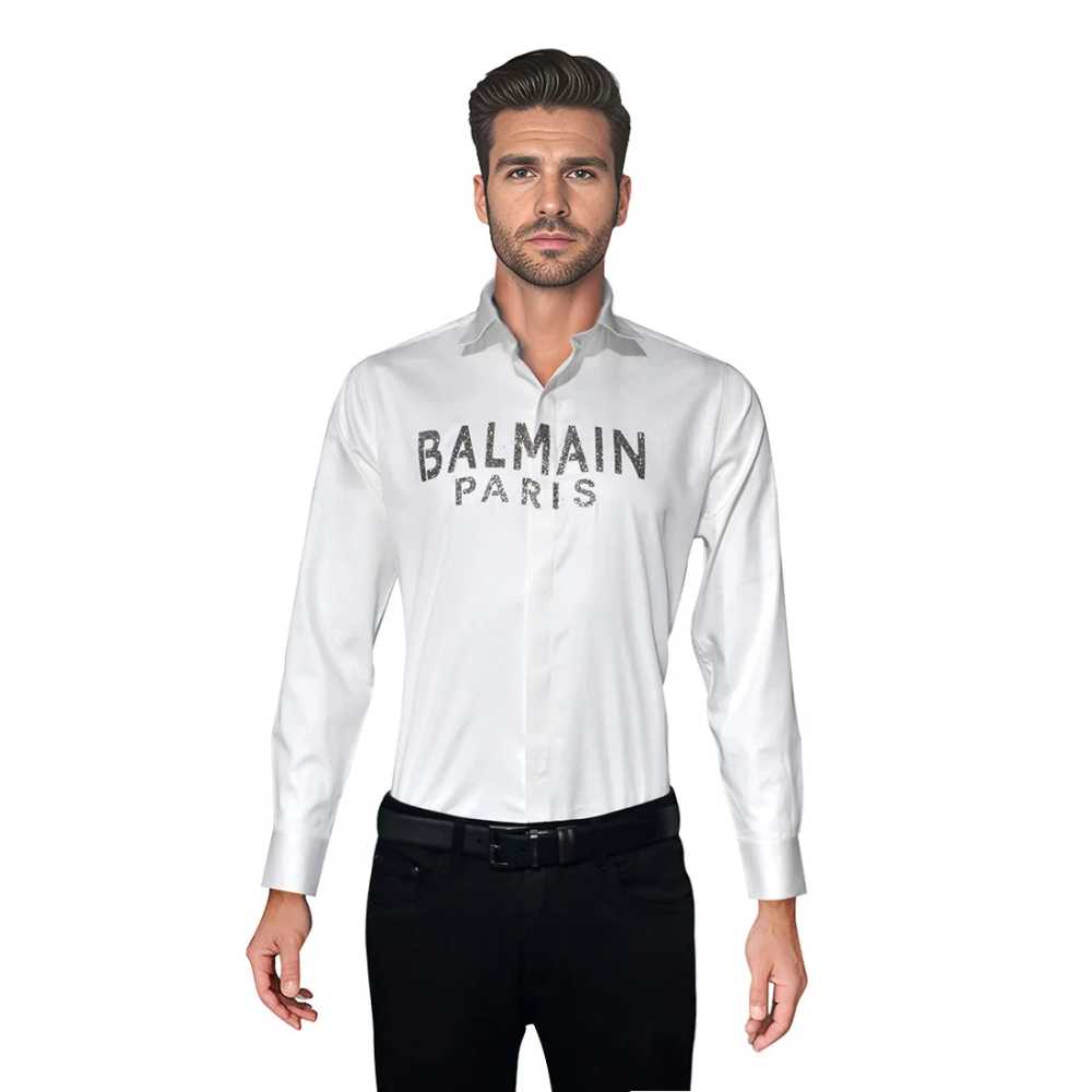 Balmain White Premium Quality Shirt-0