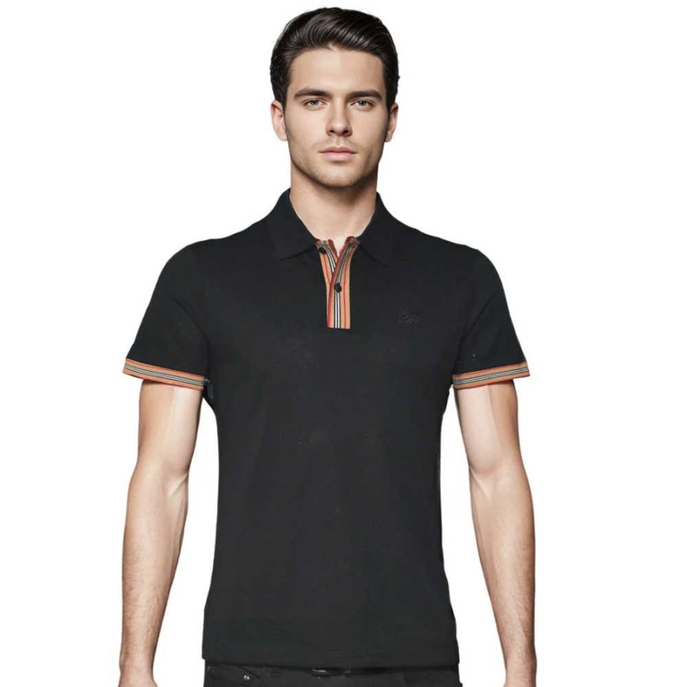 Burberry Embroidery Logo Black Premium T-shirt