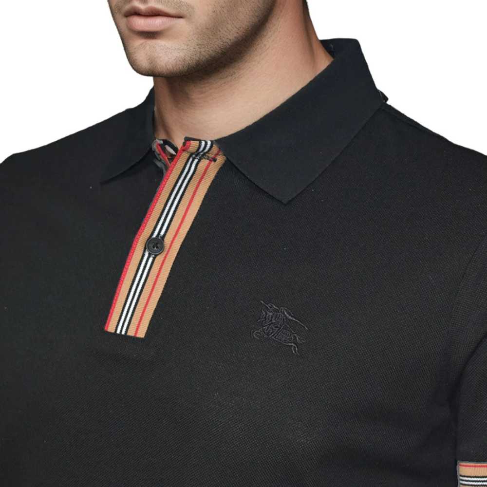 Burberry Embroidery Logo Black Premium T-shirt-2