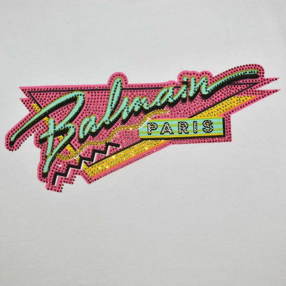 Balmain White Premium Quality Women T-shirt-3