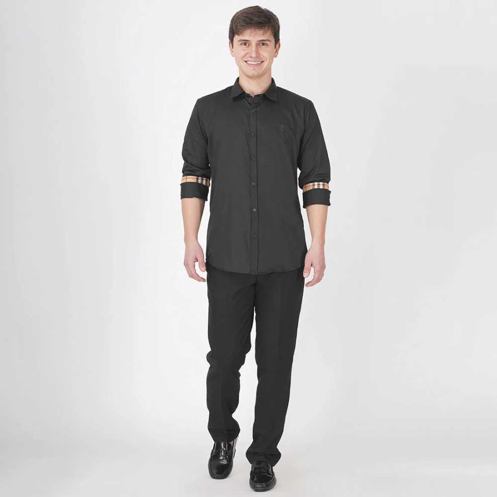 Burberry Black Premium Quality Shirt-3