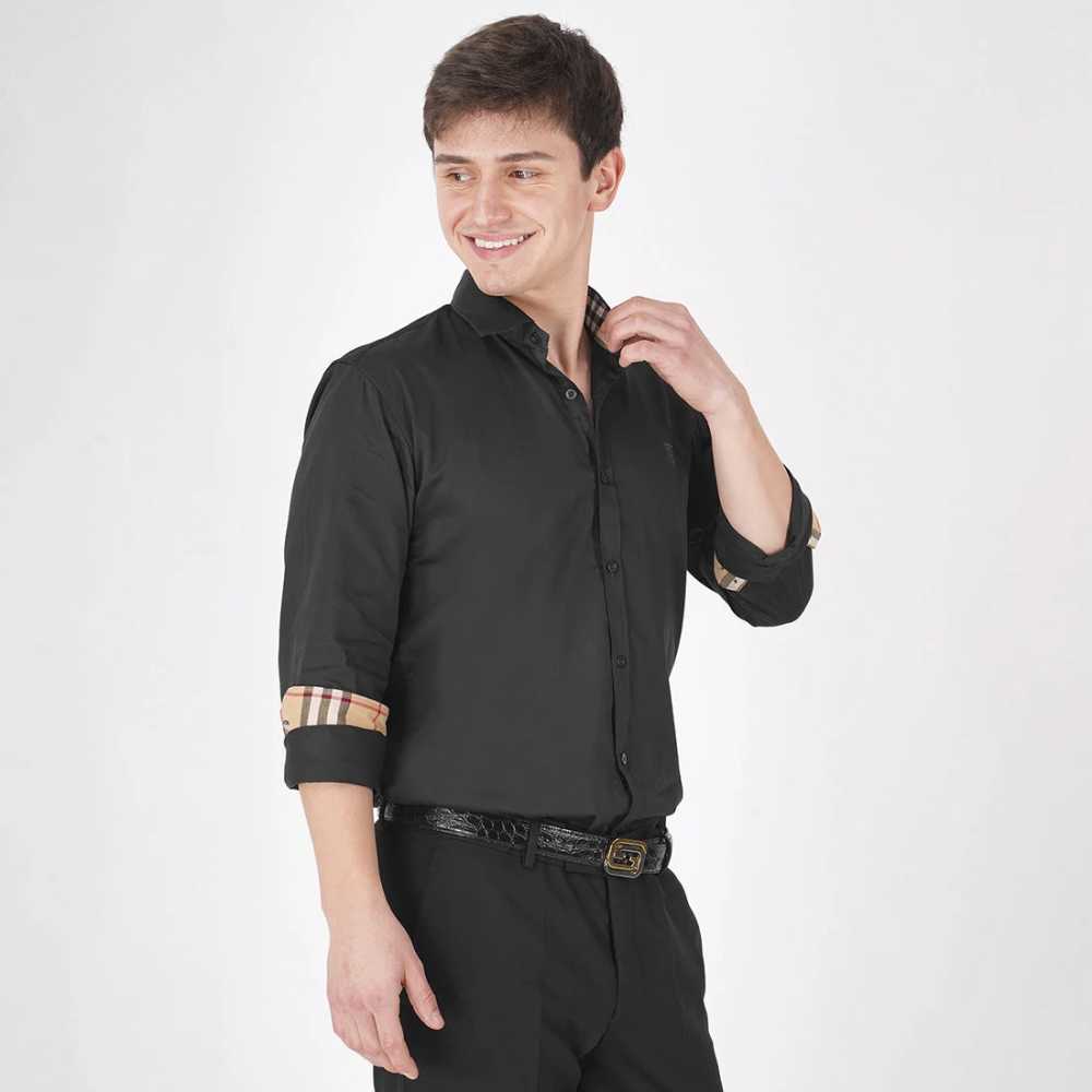 Burberry Black Premium Quality Shirt-4