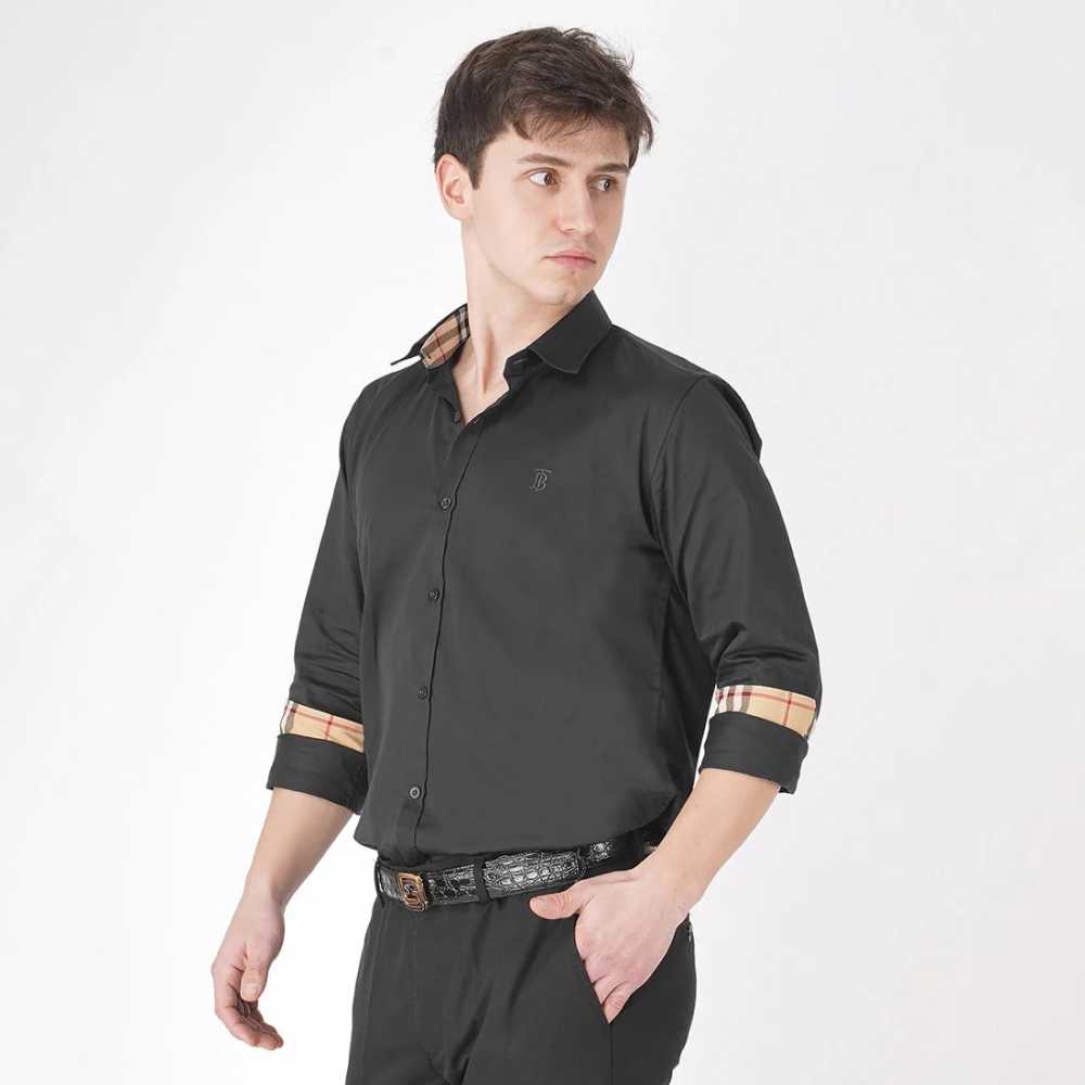 Burberry Black Premium Quality Shirt-5
