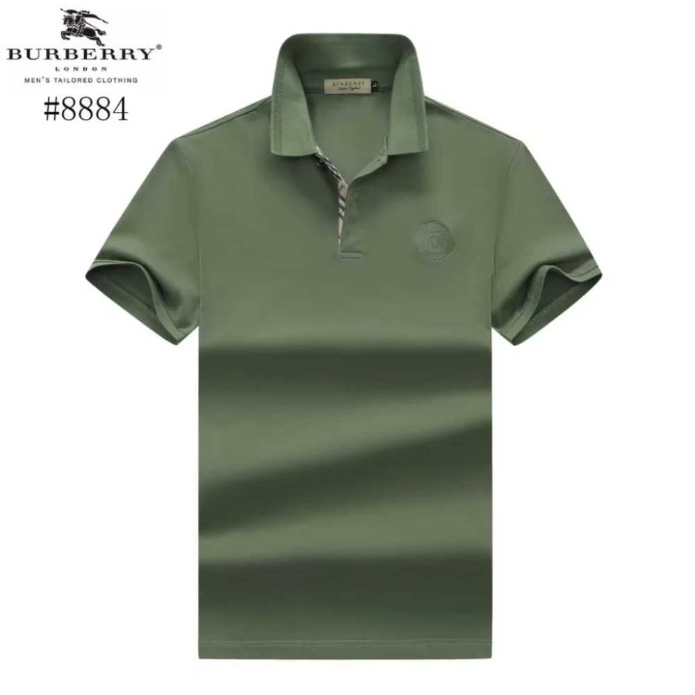 Burberry Green Premium Quality Polo Tees-0