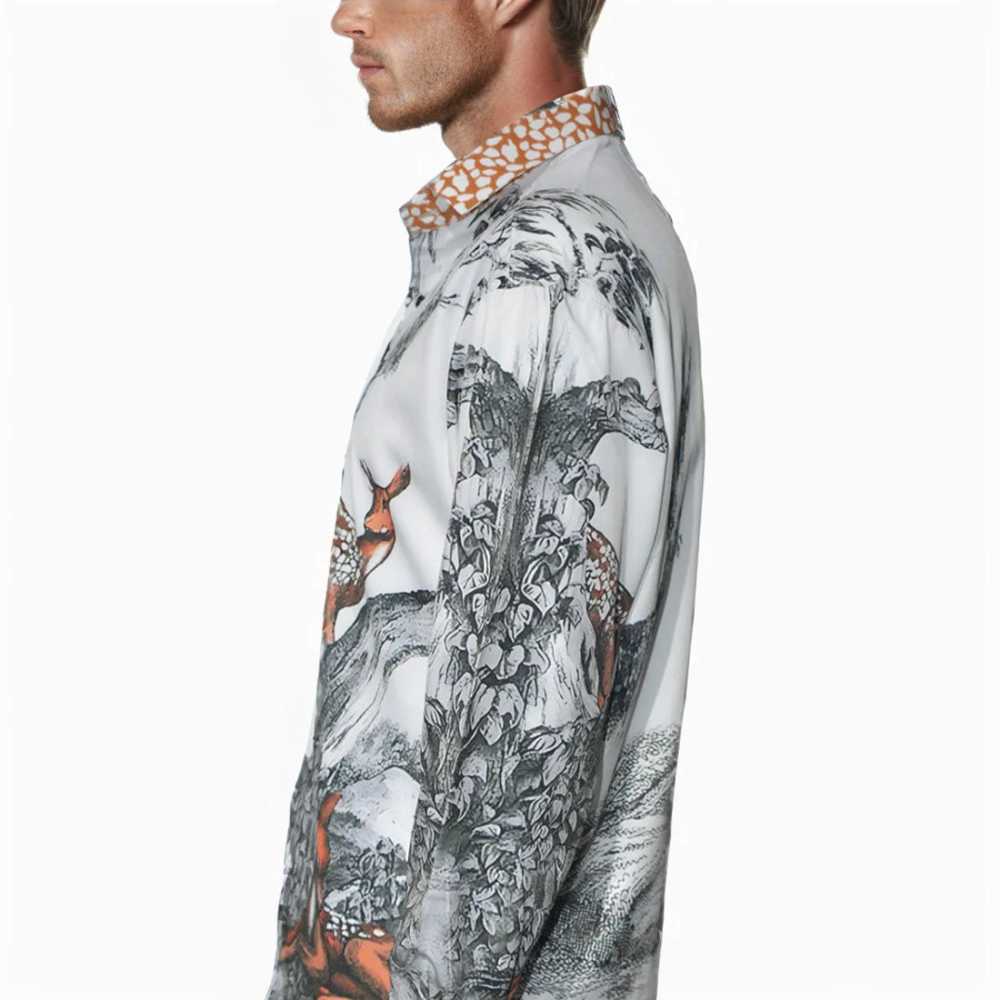 Burberry Carlota Deer Printed Premium Quality Shirt-3