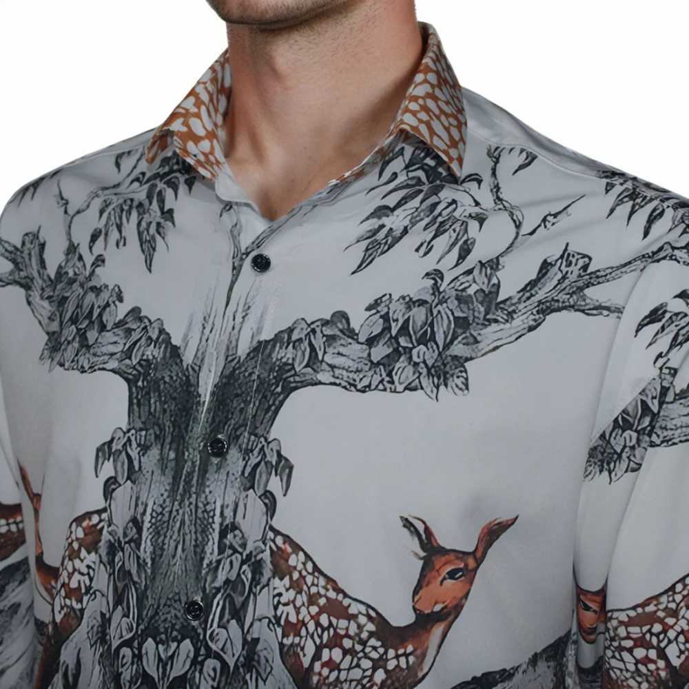 Burberry Carlota Deer Printed Premium Quality Shirt-2
