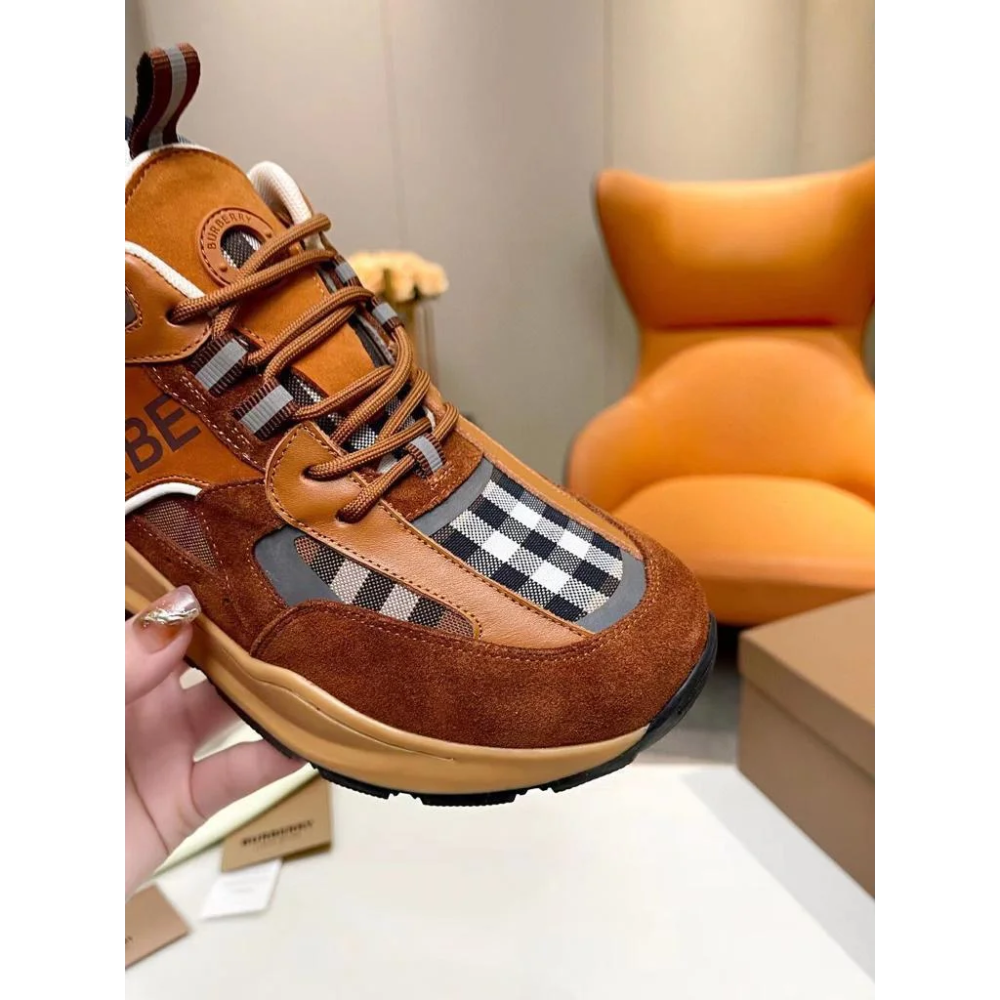 Burberry Brown Premium Quality Sneakers-2