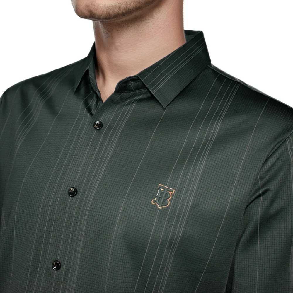 Burberry Dark Green Premium Quality Shirt-2