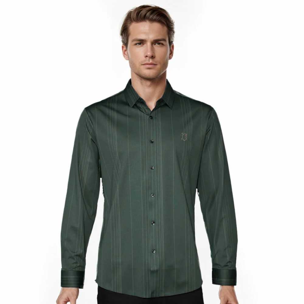 Burberry Dark Green Premium Quality Shirt