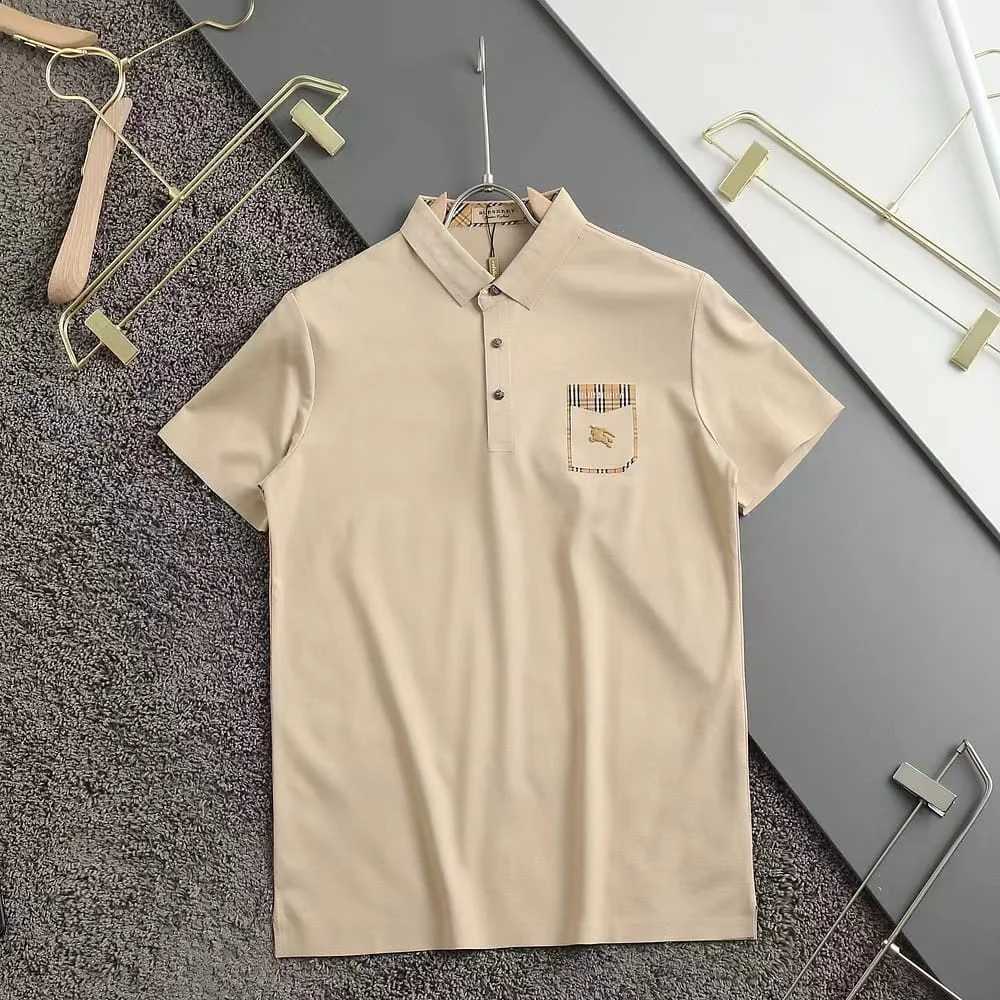 Burberry Brown Premium Quality Polo Tees-0