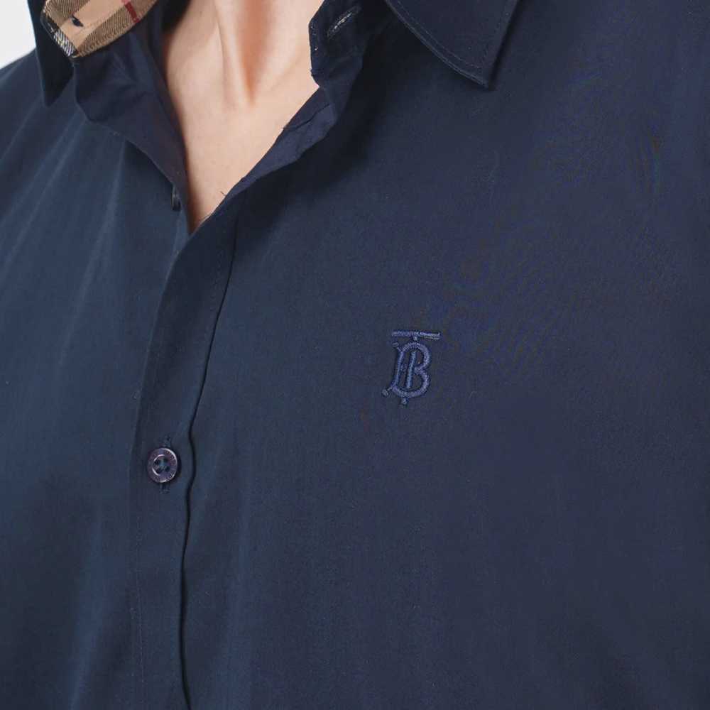 Burberry Navy Blue Premium Quality Shirt-2