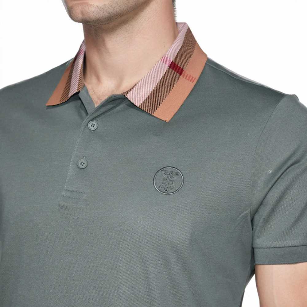 Burberry TB Embossed Logo Green Premium T-shirt-2