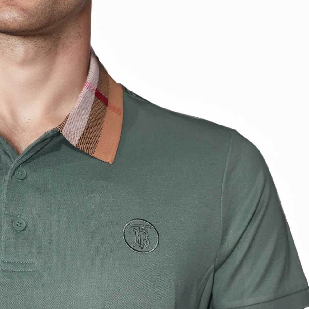 Burberry TB Embossed Logo Green Premium T-shirt-4