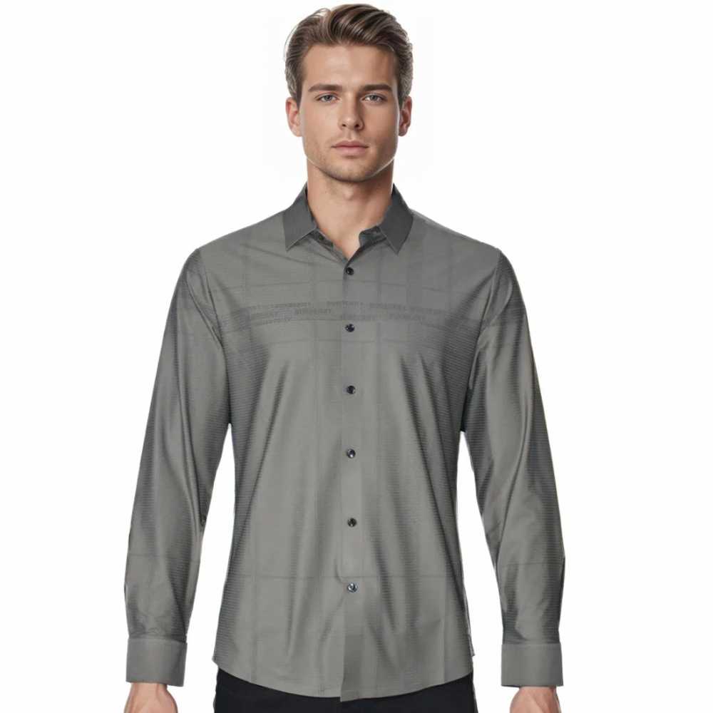 Burberry Grey Premium Quality Shirt-thumb-0