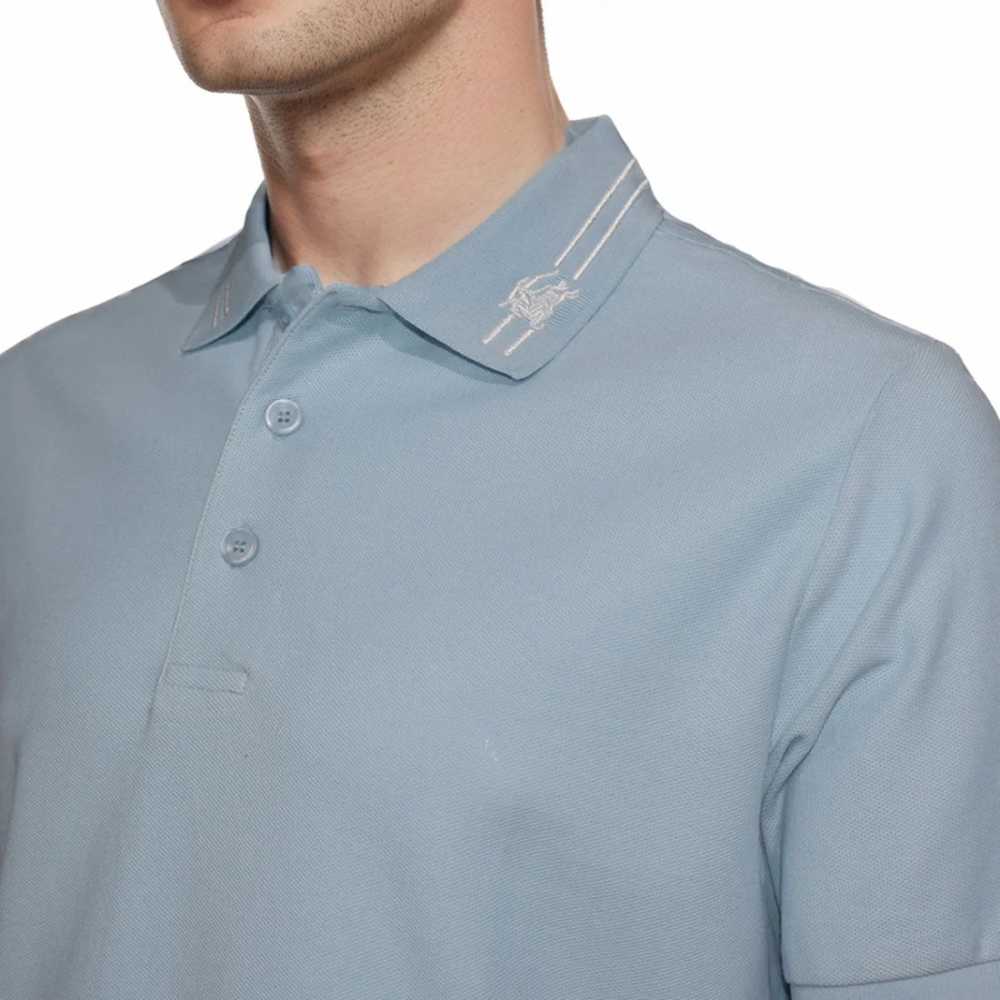 Burberry Sky Blue Premium Quality T-shirt-thumb-2
