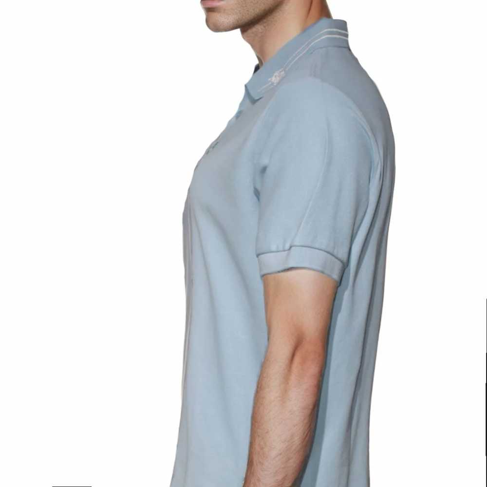 Burberry Sky Blue Premium Quality T-shirt-thumb-3