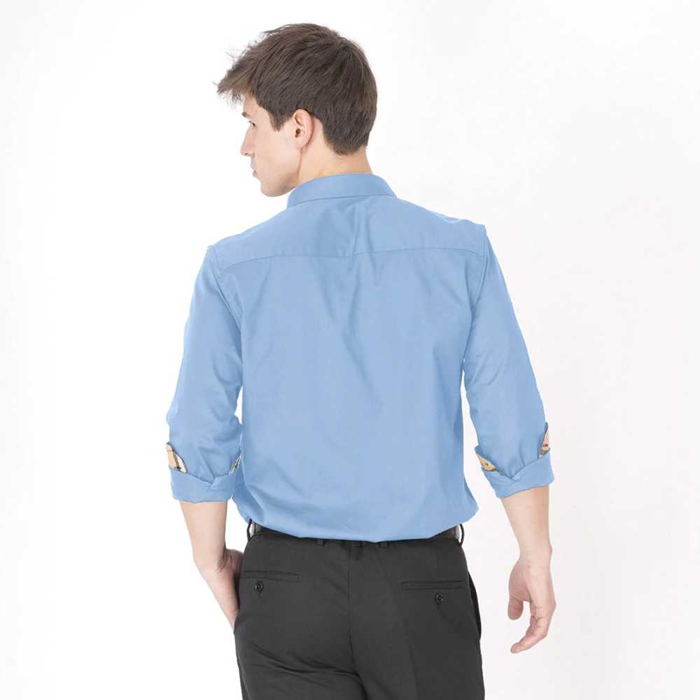 Burberry Sky Blue Premium Quality Shirt-1