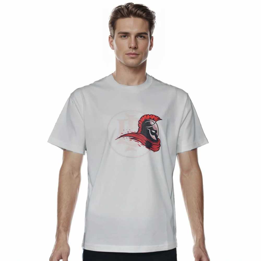 Burberry Spartan Helmet Print White Premium T-shirt