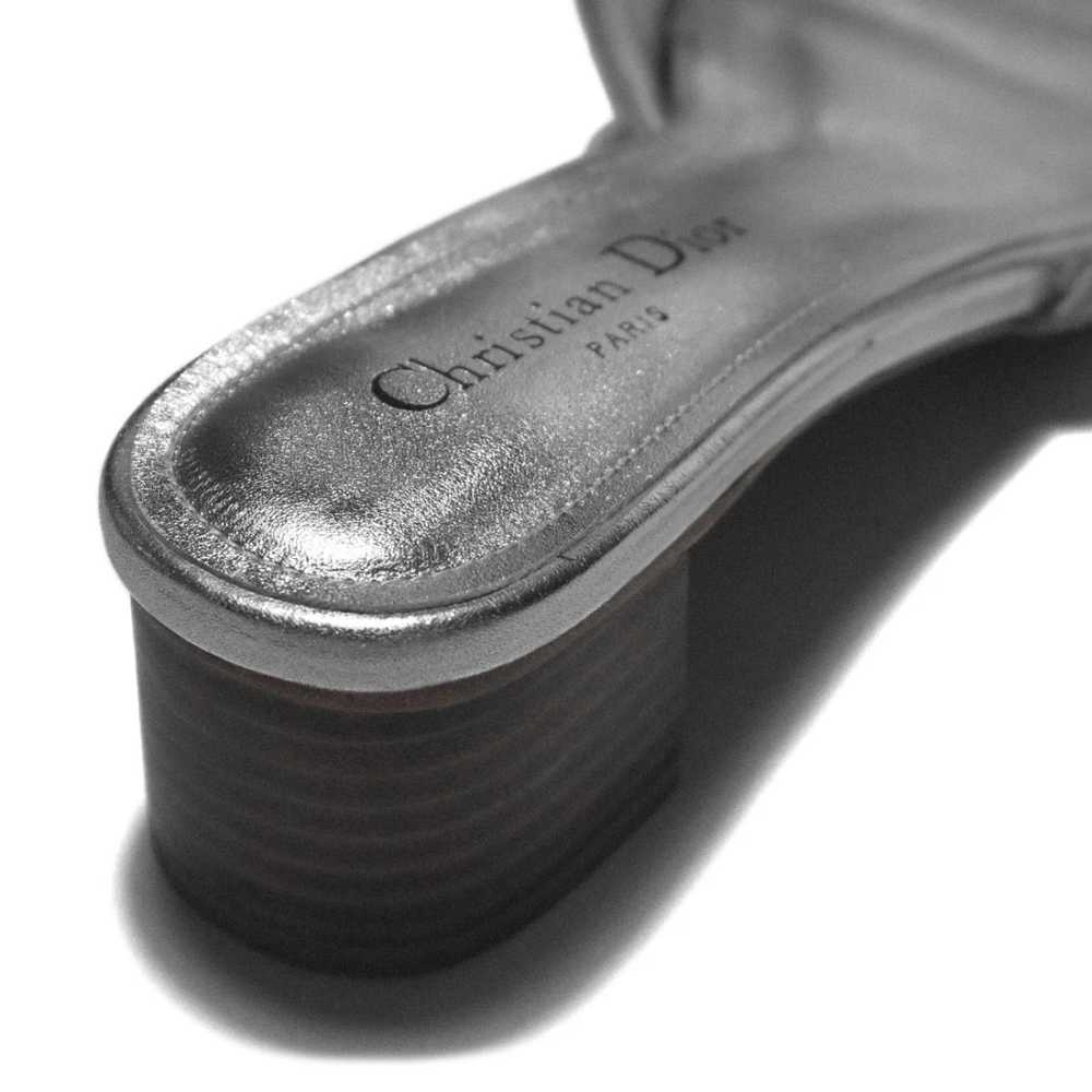 Christian Dior Silver Studded Premium Quality Heels Sandals-4