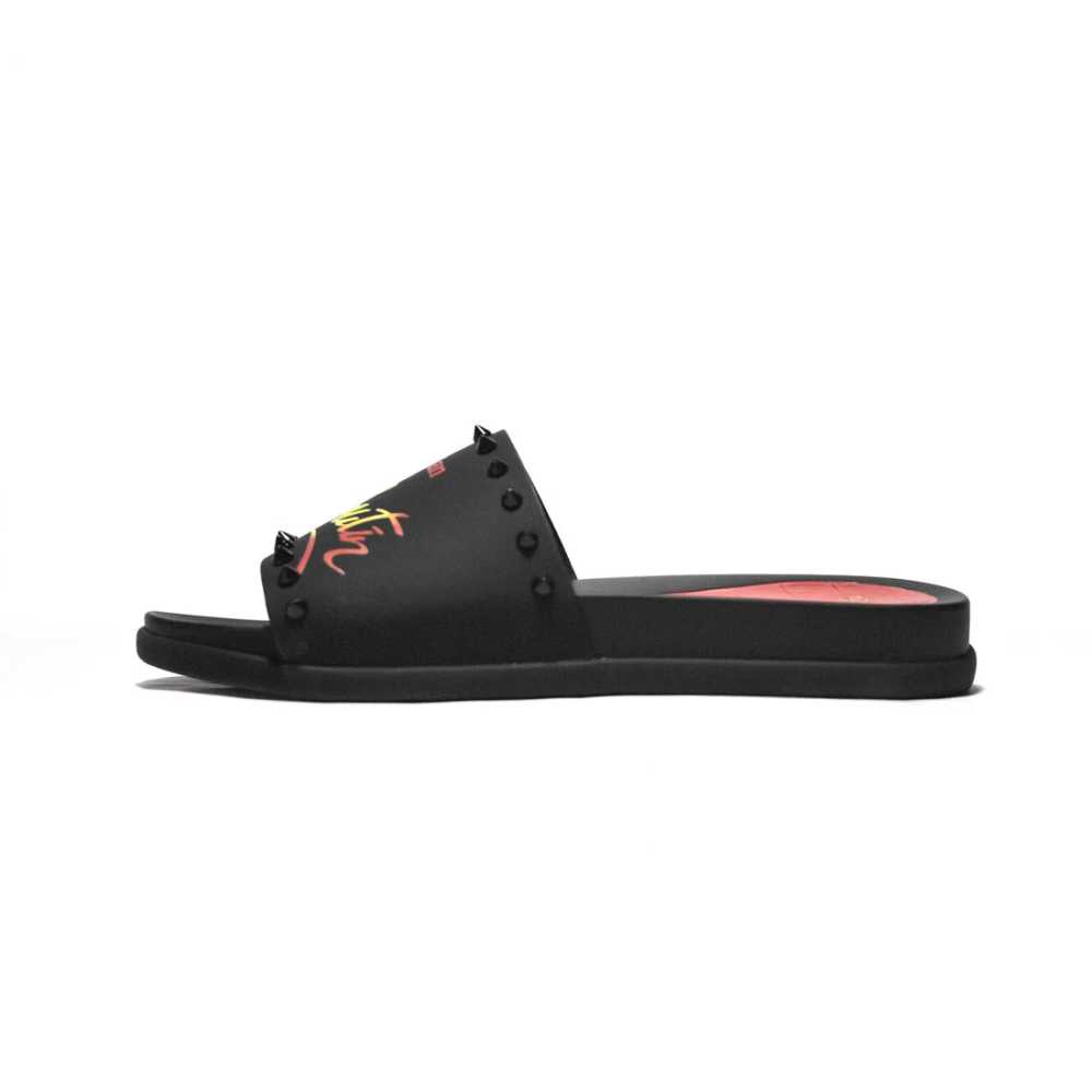 Christian Louboutin Black Premium Quality Men's Flip-Flops-2