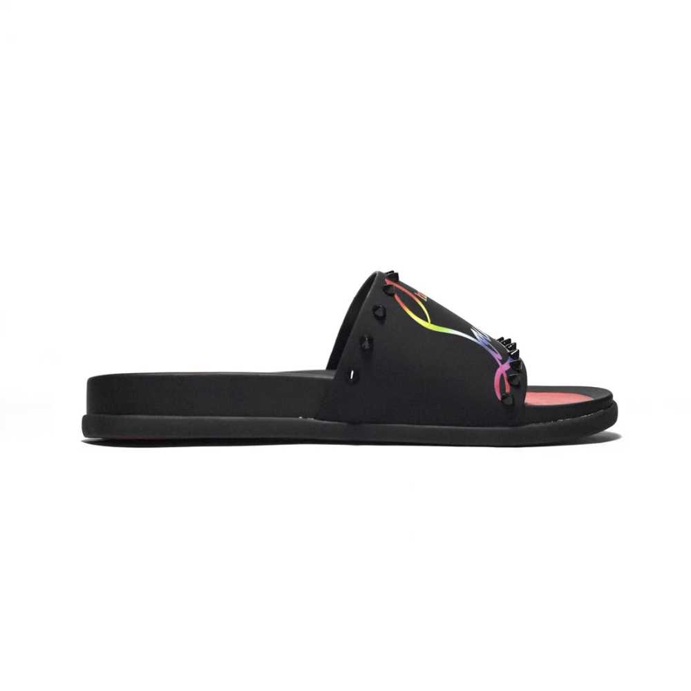Christian Louboutin Black Premium Quality Men's Flip-Flops-1