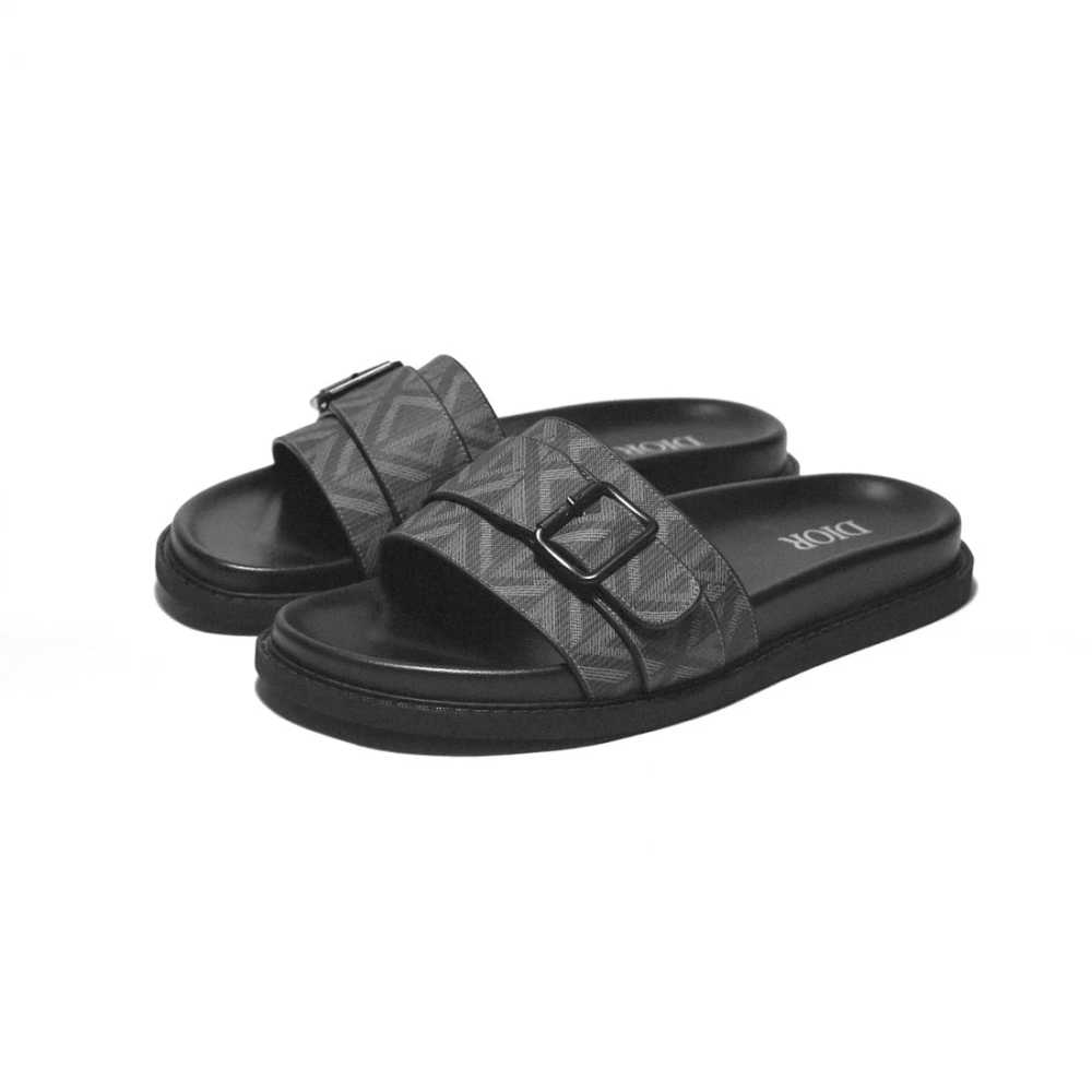 Dior Black Premium Quality Men's Flip-Flops