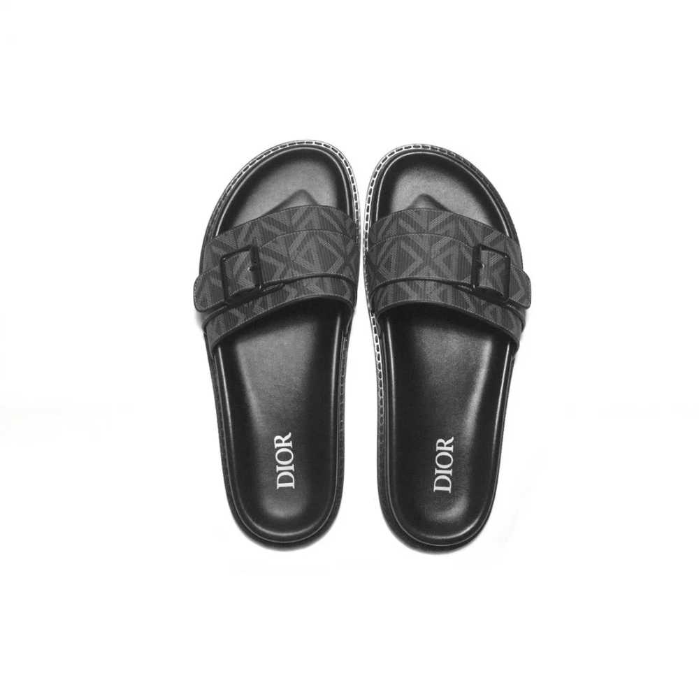 Dior Black Premium Quality Men's Flip-Flops-3